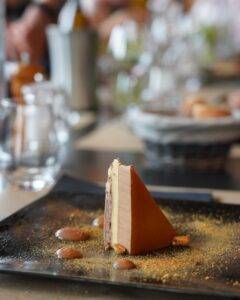 repas de fin d'année - Entremet au chocolat Valrhona